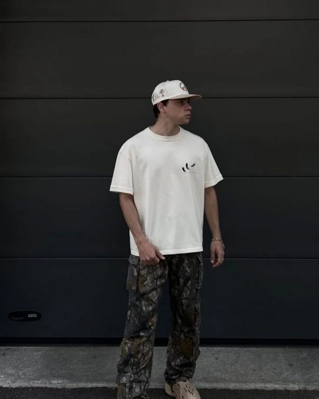 Street Gully Urban Snapshot Aesthetic Oversized Terry Tee, shown in a relaxed fit with soft terry fabric and casual street style.